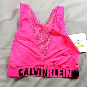 CALVIN KLEIN MEDIUM BRA Bralette Intimates New PINK